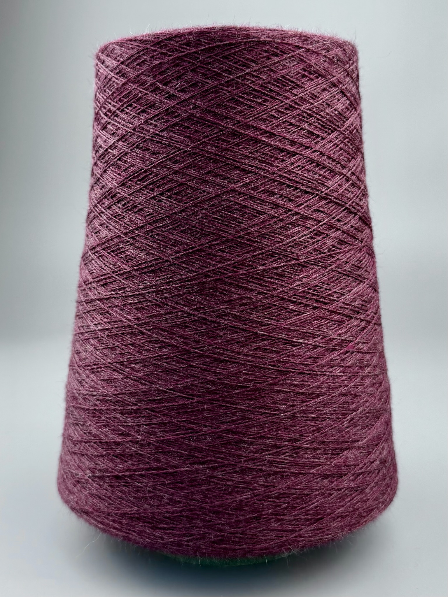 Zegna Baruffa Cashwool 2/30 – Extrafeines Merinogarn Bordeaux Meliert foto 2